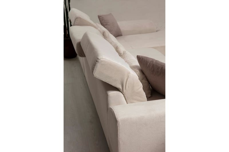 Jaraad Chaiselongsofa Højre - Beige/Sort - Møbler - Sofaer - Sofa med chaiselong