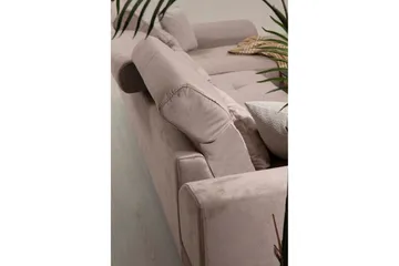 Jaraad Chaiselongsofa Højre - Beige/Sort - Møbler - Sofaer - Sofa med chaiselong