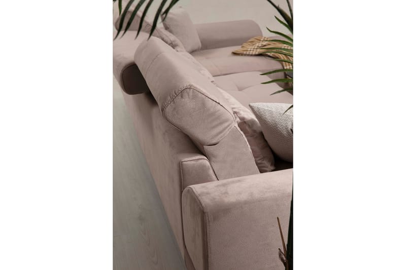 Jaraad Chaiselongsofa Højre - Beige/Sort - Møbler - Sofaer - Sofa med chaiselong