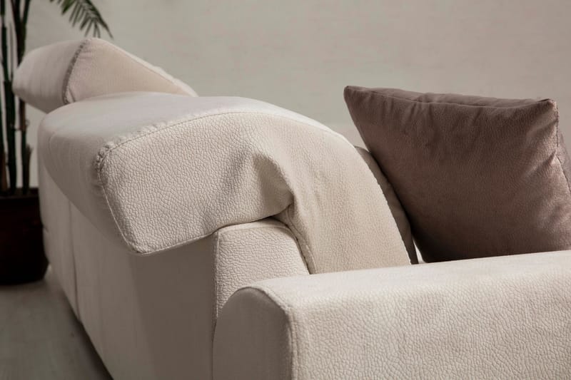 Jaraad Chaiselongsofa Højre - Beige/Sort - Møbler - Sofaer - Sofa med chaiselong