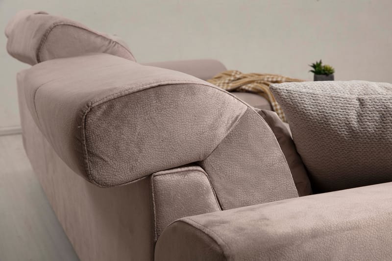 Jaraad Chaiselongsofa Venstre - Beige/Sort - Møbler - Sofaer - Sofa med chaiselong