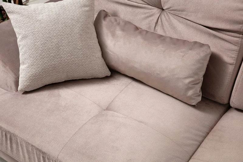 Jaraad Chaiselongsofa Venstre - Beige/Sort - Møbler - Sofaer - Sofa med chaiselong