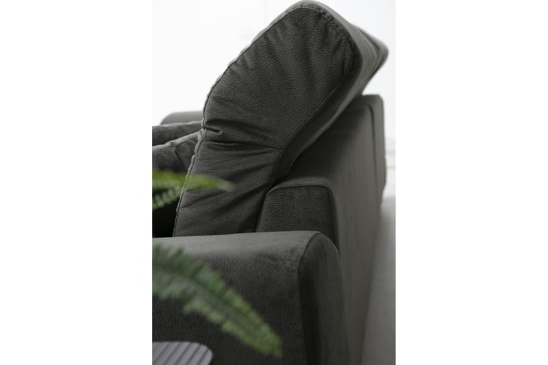 Jaraad Hjørnesofa med Chaiselong Højre - Sort - Møbler - Sofaer - Sofa med chaiselong