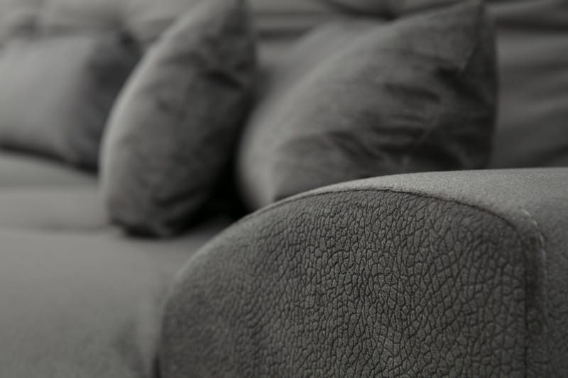 Jaraad Hjørnesofa med Chaiselong Højre - Sort - Møbler - Sofaer - Sofa med chaiselong