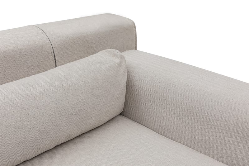 Jivago Chaiselongsofa Højre - Beige/Sort - Sofa med chaiselong - 4 personers sofa med chaiselong