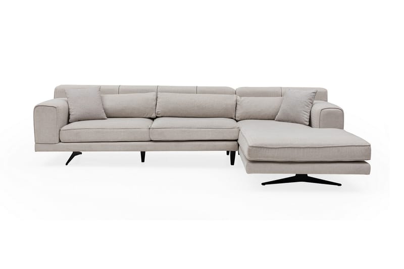 Jivago Chaiselongsofa Højre, Beige/Sort