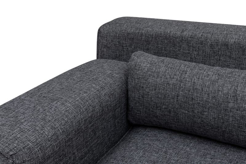 Jivago Chaiselongsofa Højre - Grå/Sort - Sofa med chaiselong - 4 personers sofa med chaiselong