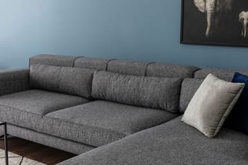 Jivago Chaiselongsofa Højre - Grå/Sort - Møbler - Sofaer - Sofa med chaiselong
