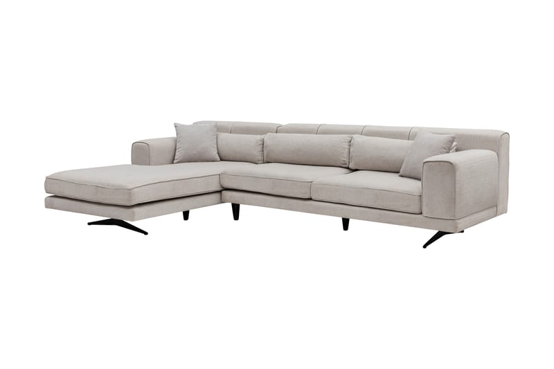 Jivago Chaiselongsofa Venstre - Beige/Sort - Møbler - Sofaer - Sofa med chaiselong