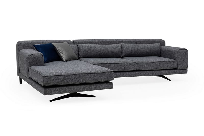 Jivago Chaiselongsofa Venstre - Grå/Sort - Møbler - Sofaer - Sofa med chaiselong