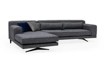 Jivago Chaiselongsofa Venstre - Grå/Sort - Møbler - Sofaer - Sofa med chaiselong