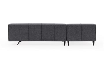 Jivago Chaiselongsofa Venstre - Grå/Sort - Møbler - Sofaer - Sofa med chaiselong