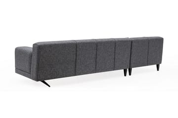 Jivago Chaiselongsofa Venstre - Grå/Sort - Møbler - Sofaer - Sofa med chaiselong