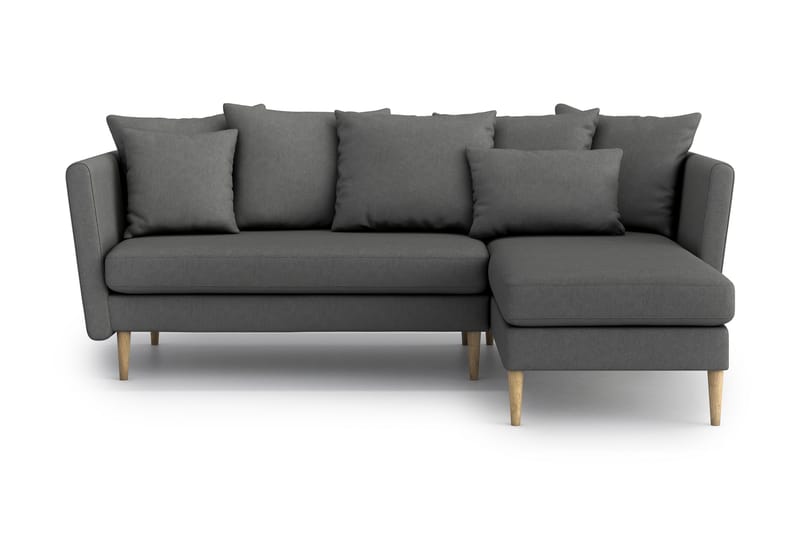 Joleen 2-Pers. Chaiselongsofa - Grå - Sofa med chaiselong - 2-personer sofa med chaiselong