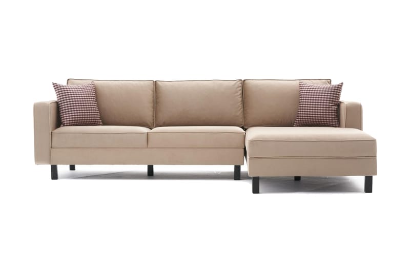 Kaletea Sofa m. Chaiselong 4-Pers. - Beige - Sofa med chaiselong - 4 personers sofa med chaiselong