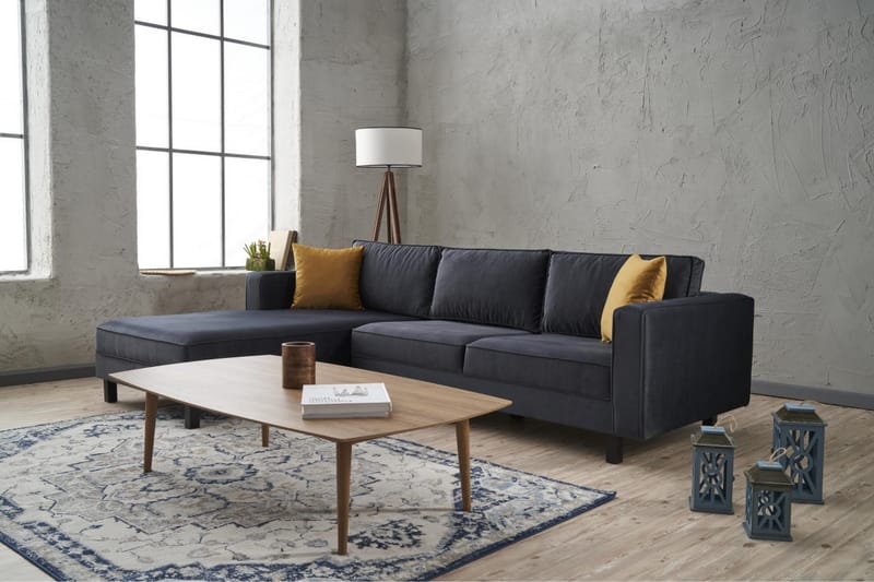Kaletea Sofa m. Chaiselong 4-Pers. - Mørkegrå - Møbler - Sofaer - Sofa med chaiselong