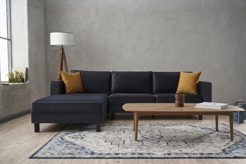Kaletea Sofa m. Chaiselong 4-Pers. - Mørkegrå - Møbler - Sofaer - Sofa med chaiselong