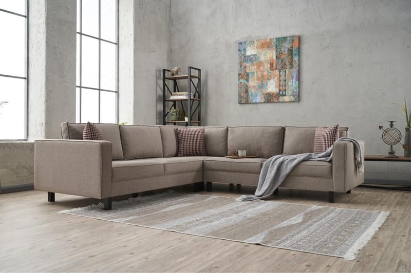 Kaletea Sofa m. Chaiselong 4-Pers. - Cream - Møbler - Sofaer - Sofa med chaiselong