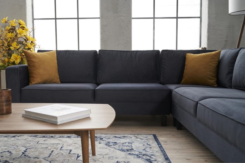 Kaletea Sofa m. Chaiselong 4-Pers. - Mørkegrå - Møbler - Sofaer - Sofa med chaiselong