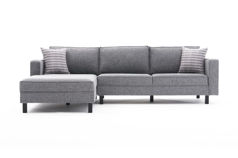 Kaletea Sofa m. Chaiselong 4-Pers. - Grå - Sofa med chaiselong - 4 personers sofa med chaiselong