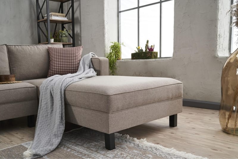 Kaletea Sofa m. Chaiselong 4-Pers. - Cream - Møbler - Sofaer - Sofa med chaiselong