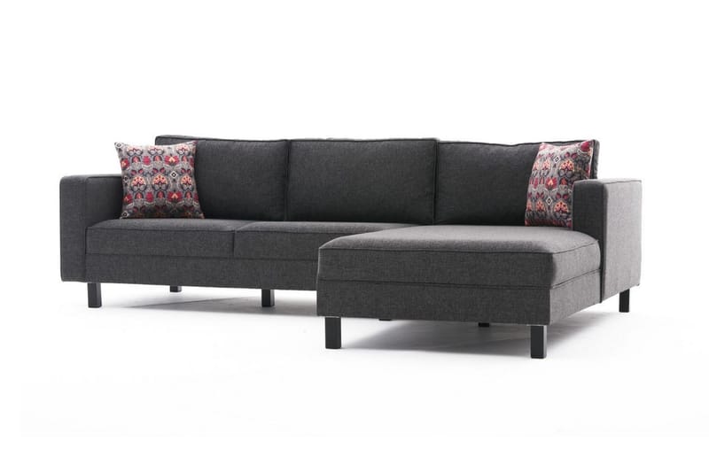 Kaletea Sofa m. Chaiselong 4-Pers. - Antracit - Sofa med chaiselong - 4 personers sofa med chaiselong