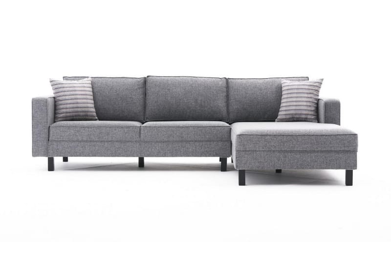 Kaletea Sofa m. Chaiselong 4-Pers. - Grå - Sofa med chaiselong - 4 personers sofa med chaiselong