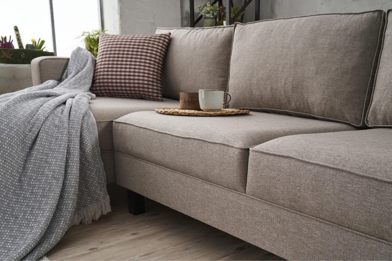 Kaletea Sofa m. Chaiselong 4-Pers. - Cream - Møbler - Sofaer - Sofa med chaiselong