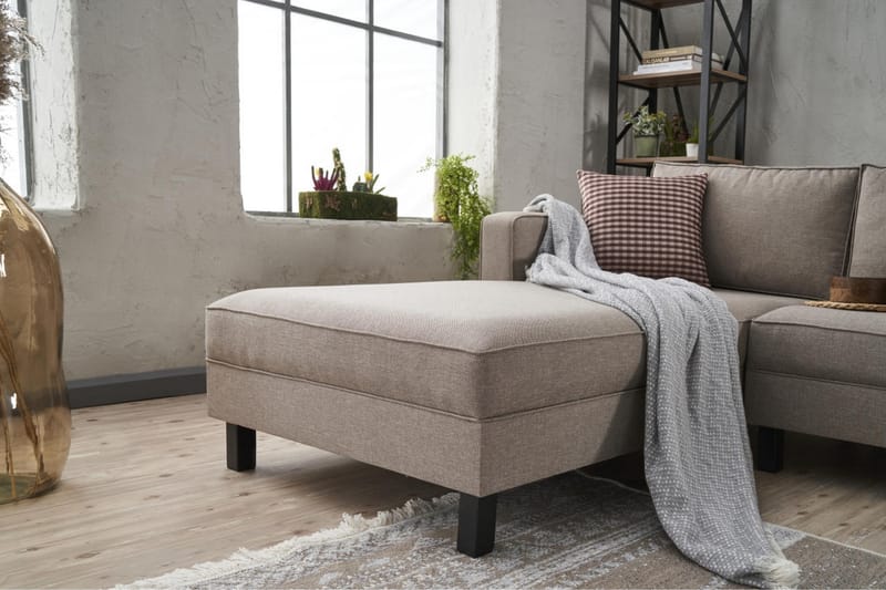 Kaletea Sofa m. Chaiselong 4-Pers. - Cream - Møbler - Sofaer - Sofa med chaiselong