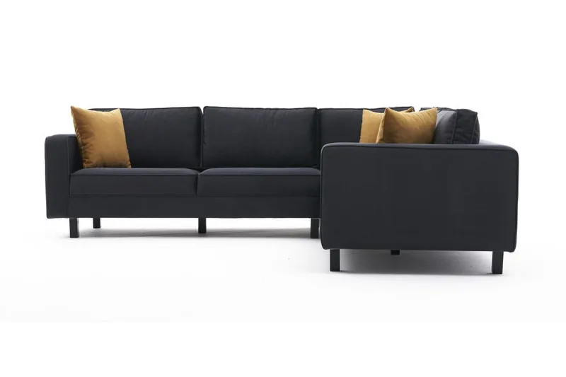 Kaletea Sofa m. Chaiselong 4-Pers. - Mørkegrå - Møbler - Sofaer - Hjørnesofa - Hjørnesofa med chaiselong