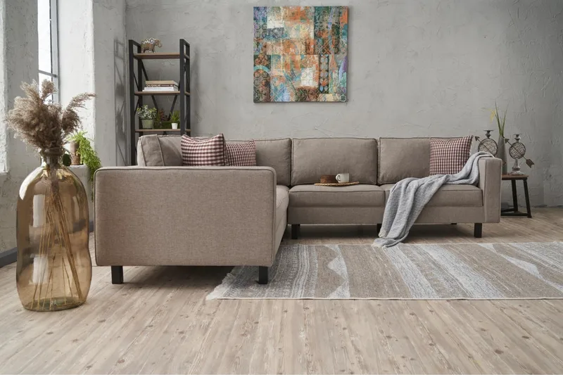 Kaletea Sofa m. Chaiselong 4-Pers. - Cream - Møbler - Sofaer - Hjørnesofa - Hjørnesofa med chaiselong