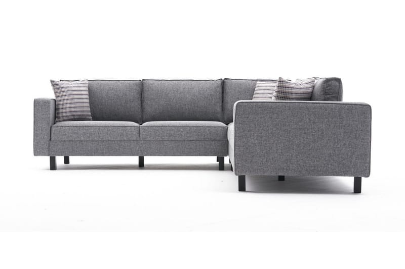Kaletea Sofa m. Chaiselong 4-Pers. - Grå - Møbler - Sofaer - Hjørnesofa - Hjørnesofa med chaiselong
