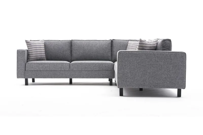 Kaletea Sofa m. Chaiselong 4-Pers., Grå