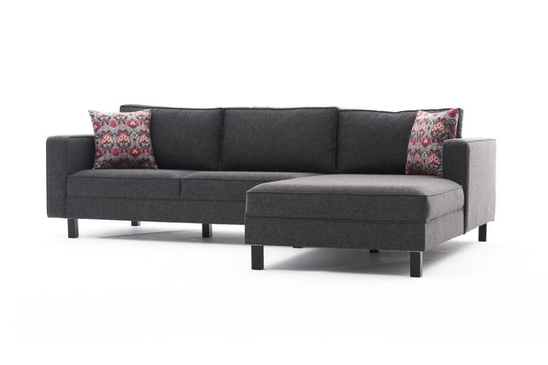 Kaletea Sofa m. Chaiselong 4-Pers. - Antracit - Møbler - Sofaer - Sofa med chaiselong