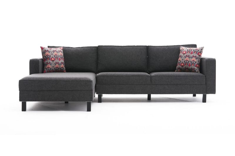 Kaletea Sofa m. Chaiselong 4-Pers., Antracit