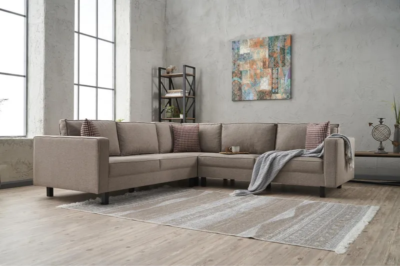 Kaletea Sofa m. Chaiselong 4-Pers. - Cream - Møbler - Sofaer - Hjørnesofa - Hjørnesofa med chaiselong