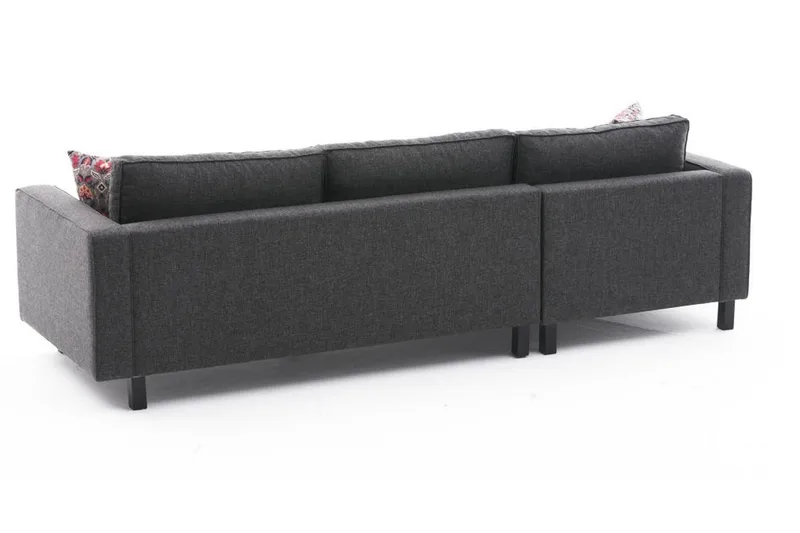 Kaletea Sofa m. Chaiselong 4-Pers. - Antracit - Møbler - Sofaer - Hjørnesofa - Hjørnesofa med chaiselong