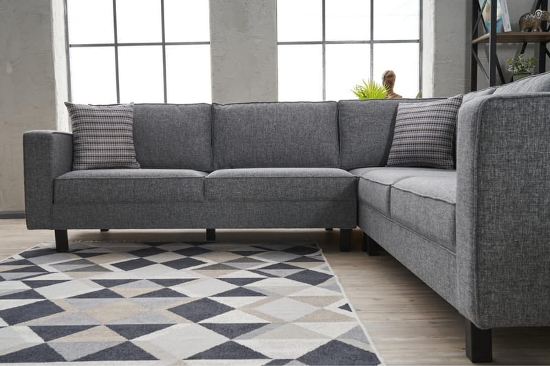 Kaletea Sofa m. Chaiselong 4-Pers. - Grå - Møbler - Sofaer - Hjørnesofa - Hjørnesofa med chaiselong