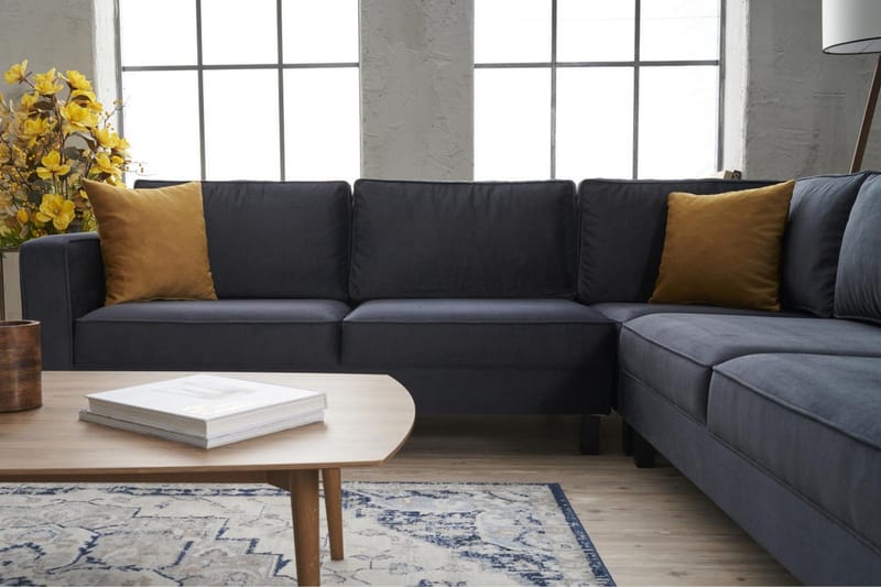 Kaletea Sofa m. Chaiselong 4-Pers. - Mørkegrå - Møbler - Sofaer - Hjørnesofa