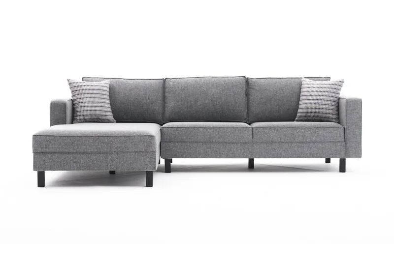 Kaletea Sofa m. Chaiselong 4-Pers., Grå