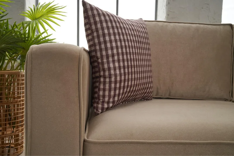 Kaletea Sofa m. Chaiselong 4-Pers. - Beige - Møbler - Sofaer - Hjørnesofa - Hjørnesofa med chaiselong
