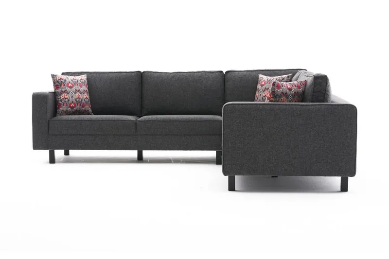 Kaletea Sofa m. Chaiselong 4-Pers., Antracit