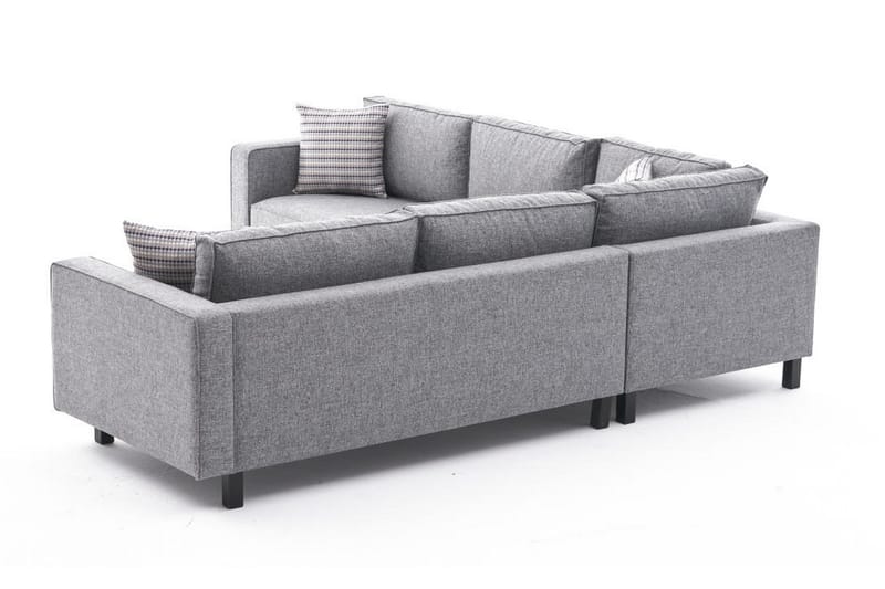 Kaletea Sofa m. Chaiselong 4-Pers. - Grå - Møbler - Sofaer - Hjørnesofa - Hjørnesofa med chaiselong