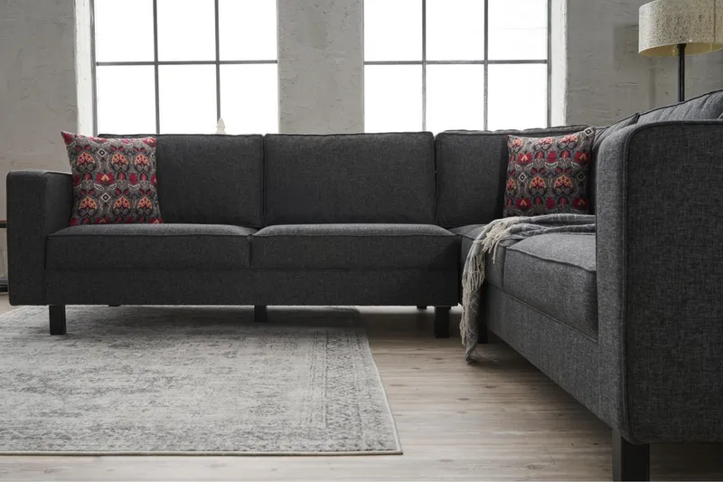 Kaletea Sofa m. Chaiselong 4-Pers. - Antracit - Møbler - Sofaer - Hjørnesofa - Hjørnesofa med chaiselong