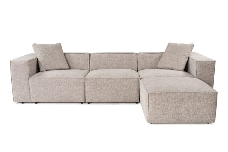 Kaolins Sofa med Chaiselong 3-personers - Mokka - Møbler - Sofaer - Sofa med chaiselong