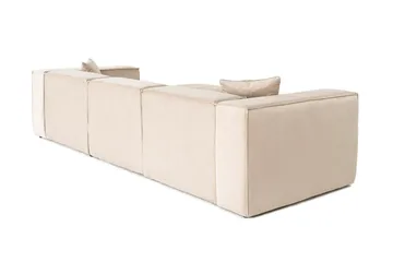 Kaolins Sofa med Chaiselong 3-personers - Creme - Møbler - Sofaer - Sofa med chaiselong