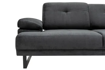 Kitimat 3-personers Højrevendt L-formet Sofa med Chaiselong 314 cm i Stof - Grå - Møbler - Sofaer - Sofa med chaiselong