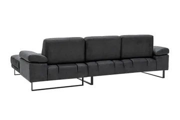 Kitimat 3-personers Højrevendt L-formet Sofa med Chaiselong 314 cm i Stof - Grå - Møbler - Sofaer - Sofa med chaiselong