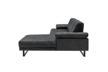 Kitimat 3-personers Højrevendt L-formet Sofa med Chaiselong 314 cm i Stof - Grå - Møbler - Sofaer - Sofa med chaiselong