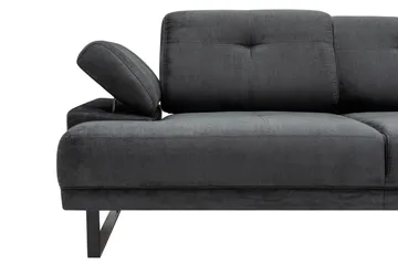 Kitimat 3-personers Højrevendt L-formet Sofa med Chaiselong 314 cm i Stof - Grå - Møbler - Sofaer - Sofa med chaiselong